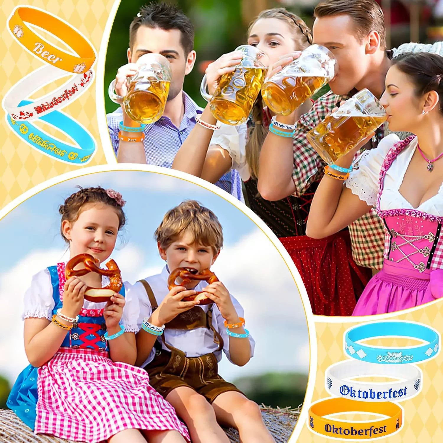 Oktoberfest Beer Silicone Wristband for Munich Event - Model: 885618351891 - 图片 3