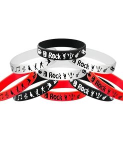 Alternative view of Rock Band Rap Music Festival Silicone Bracelet for Concert Party - Model: 850052356939