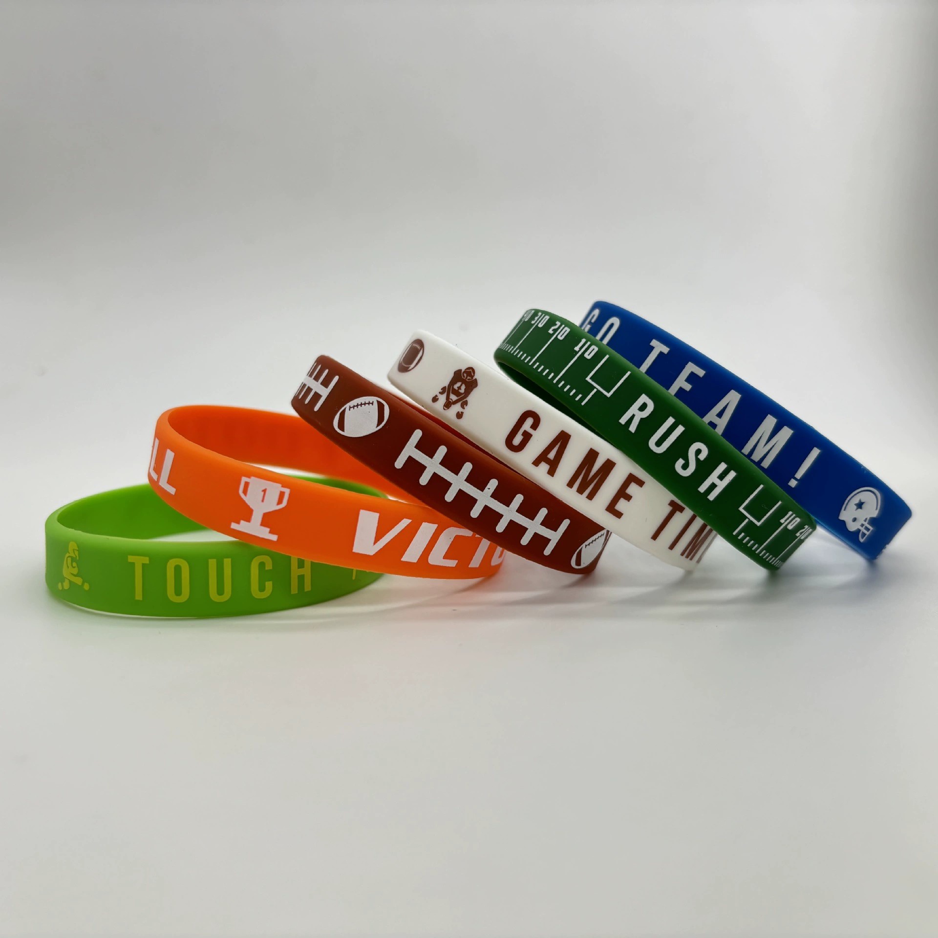 Football Rugby Baseball Rubber Wrist Strap for Game Day - Model: 1026248245732 - 图片 9
