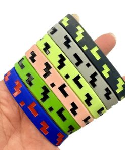 Alternative view of Pixel Miner Block Building Game Wristband for Kids Sports - Model: 946736700026