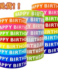 Colorful Silicone Wristband for Birthday Party Celebration - Model: 919754862287