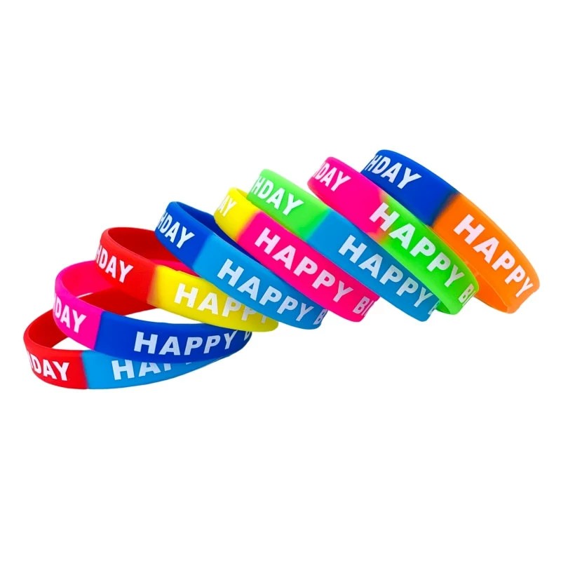 Colorful Silicone Wristband for Birthday Party Celebration - Model: 919754862287 - 图片 2