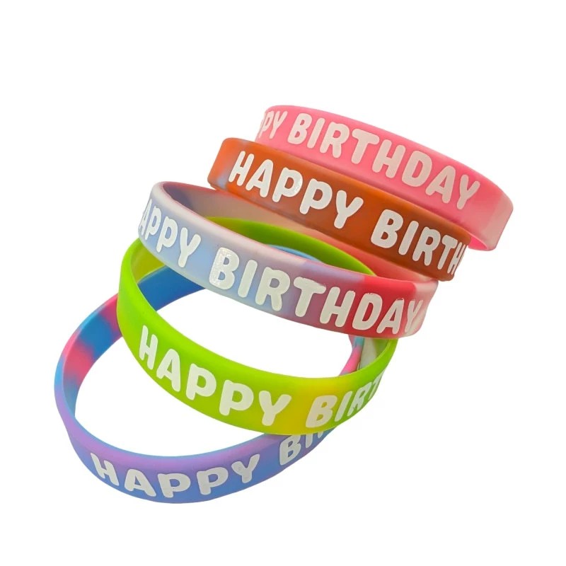 Colorful Silicone Wristband for Birthday Party Celebration - Model: 919754862287 - 图片 4