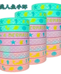 Mermaid Party Wristband for Ocean Neon Theme Events - Model: 885317940282