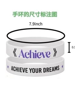 Alternative view of Motivational Silicone Bracelet for Success and Inspiration - Model: 845267073658