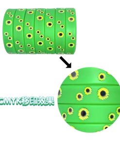 Alternative view of Sunflower Printed Silicone Wristband for Casual Wear - Model: 845265949989