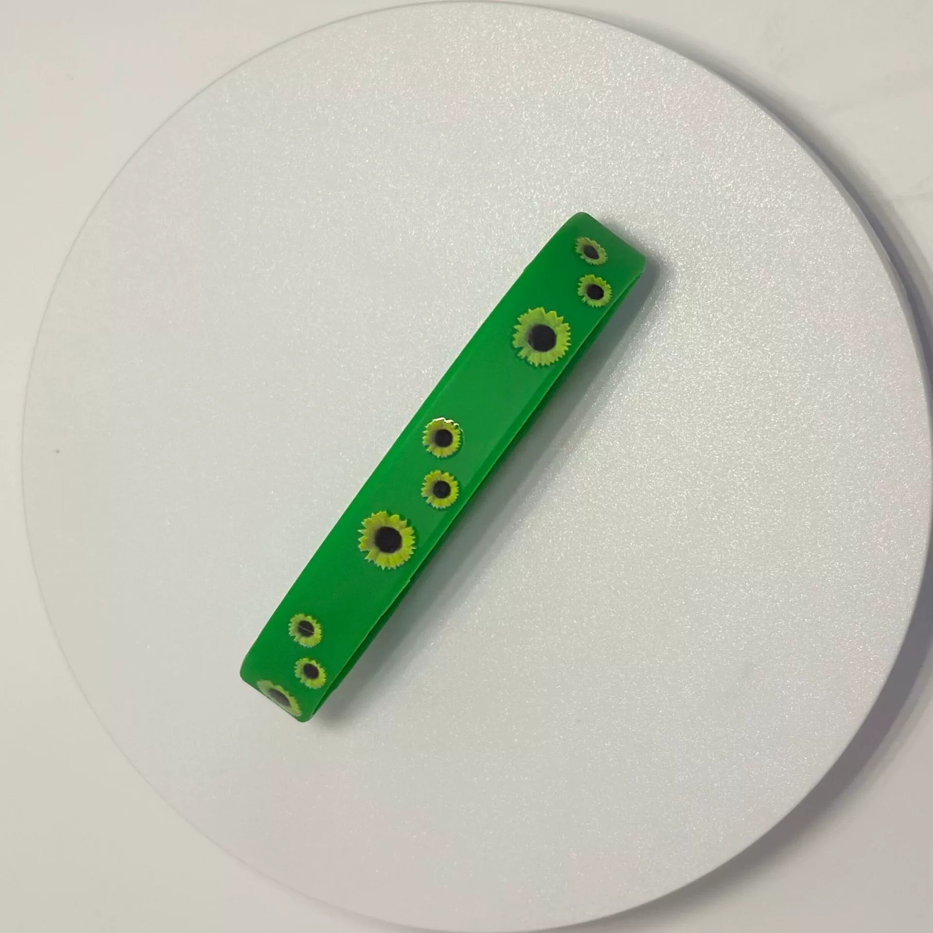 Sunflower Printed Silicone Wristband for Casual Wear - Model: 845265949989 - 图片 6