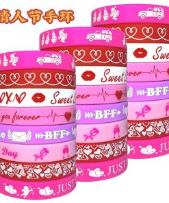 Valentine's Day Gift for Couples Silicone Wristband - Model: 842958788683