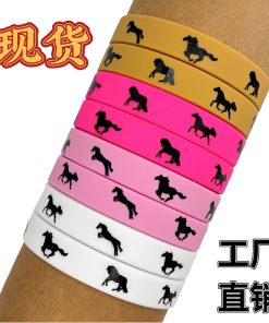 Horse Racing Silicone Bracelet for Derby Day Animal Lovers - Model: 842874518515