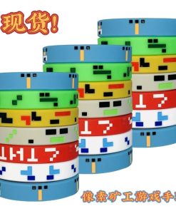 Pixel Miner Battle Game Silicone Wristband for Building Blocks - Model: 842521398243