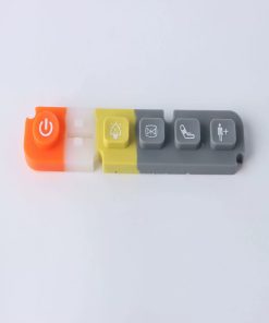 Alternative view of Custom Silicone Button for Digital Devices with Laser Engraving, Waterproof for Outdoor Use - Model: 1070112556809