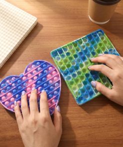 Alternative view of Heart Silicone Stress Relief Toy for Children Early Learning - Model: 1061569079719