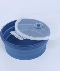Collapsible Silicone Lunch Box for High-Temp Sealed Fresh-Keeping - Model: 1061829799625