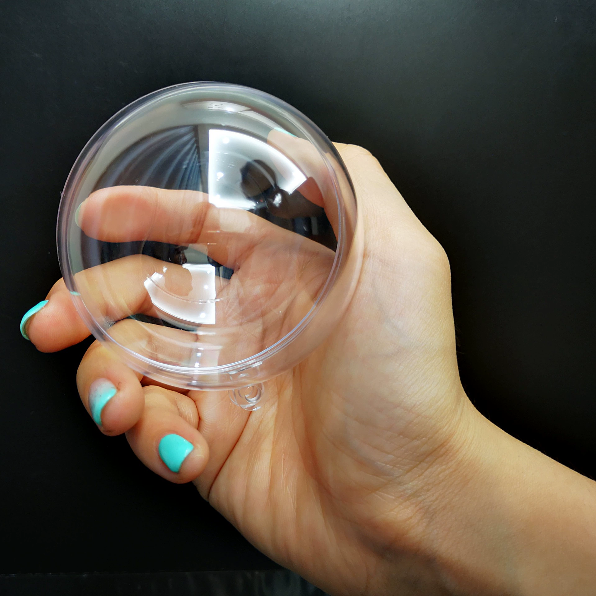 Clear Acrylic Hanging Ball for Preserved Flowers and Holiday Gift - Model: 818658191020 - 图片 4