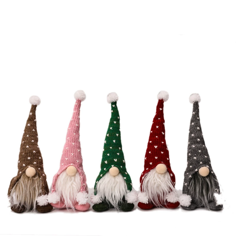 Christmas Decor Plush Forest Man Doll with Knitted Hat for Shelf - Model: 627039096229 - 图片 5