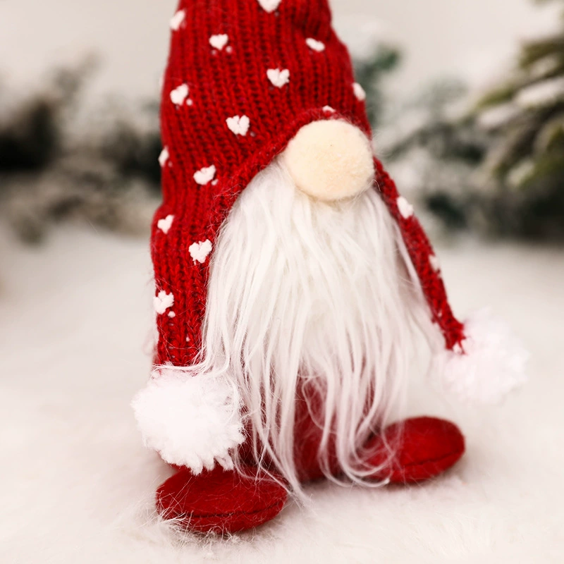 Christmas Decor Plush Forest Man Doll with Knitted Hat for Shelf - Model: 627039096229 - 图片 4