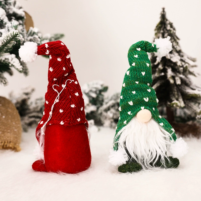 Christmas Decor Plush Forest Man Doll with Knitted Hat for Shelf - Model: 627039096229 - 图片 3