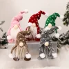 Christmas Decor Plush Forest Man Doll with Knitted Hat for Shelf - Model: 627039096229