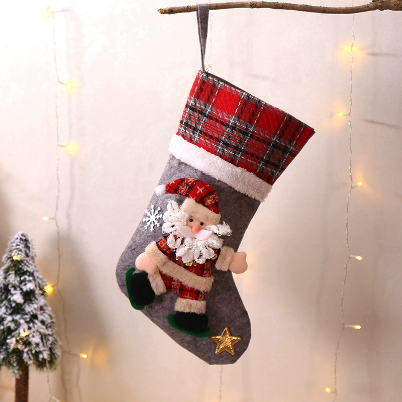 Christmas Decoration Plush Sock for Gift Giving and Candy Storage - Model: 597818713707 - 图片 6