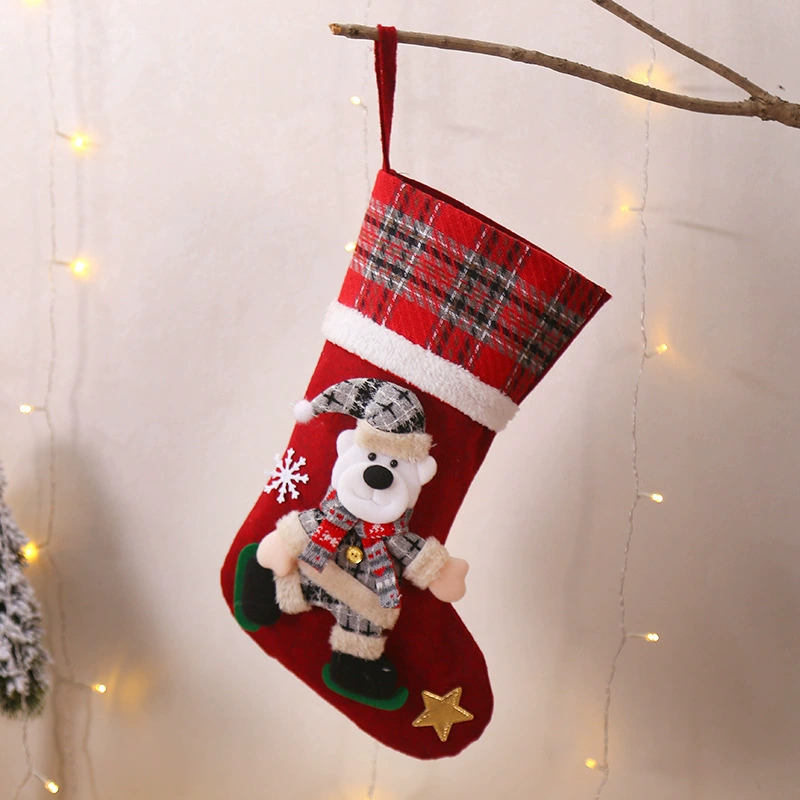 Christmas Decoration Plush Sock for Gift Giving and Candy Storage - Model: 597818713707 - 图片 9