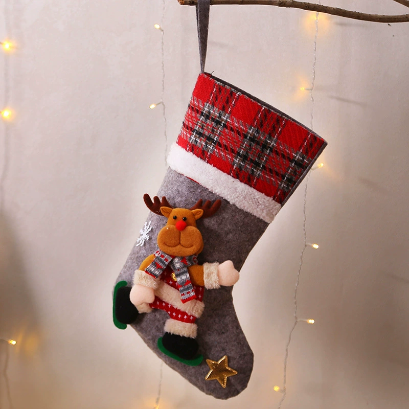 Christmas Decoration Plush Sock for Gift Giving and Candy Storage - Model: 597818713707 - 图片 8