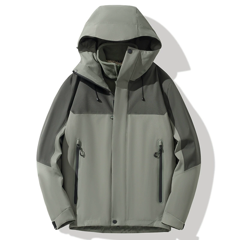 Unisex Workwear Jacket for Outdoor Autumn Winter with Removable Fleece Lining - Model: 983709208034 - 图片 9