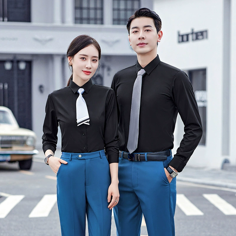 Short Sleeve Shirt for Work Interview Business Casual Summer Breathable - Model: 1040584213509 - 图片 9