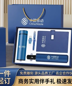 Corporate Gift Set with Insulated Cup, Notebook, Pen, Umbrella for Clients - Model: 1056931441247