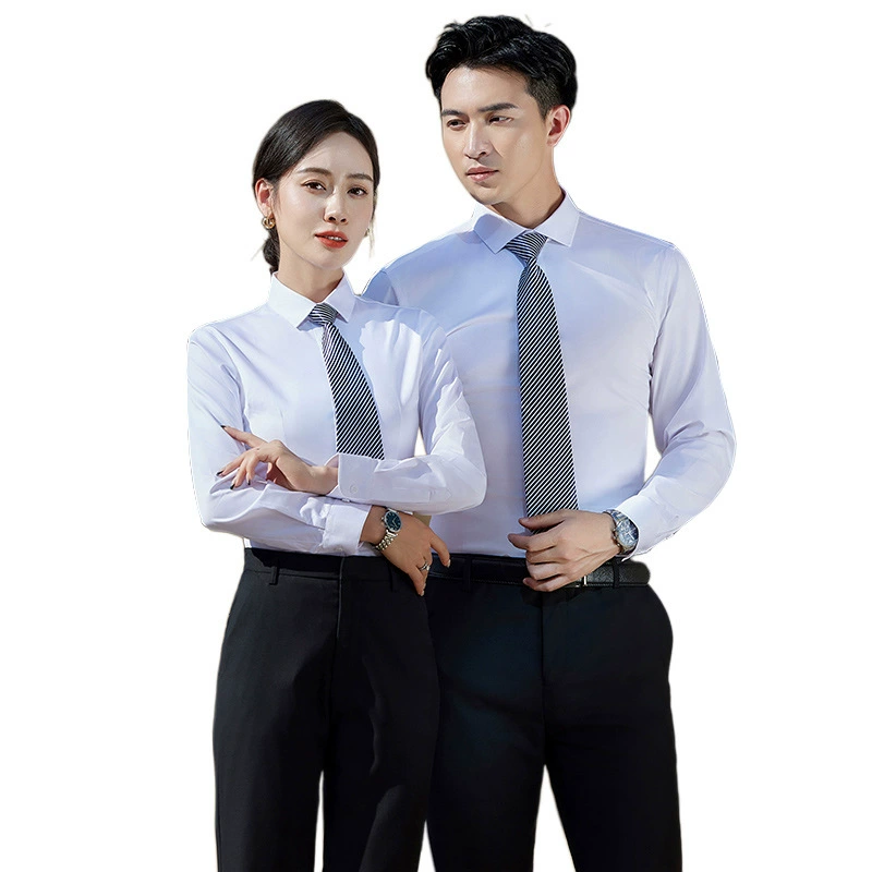 Wrinkle-Free Business Shirt for Work Commute Slim Fit - Model: 1058336015326 - 图片 3