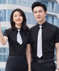 Wrinkle-Free Business Shirt for Work Commute Summer Breathable – Model: 710218872206 - custom logo apparel and promotional gifts by Ncgift