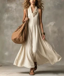 Alternative view of Sleeveless Long Dress for Summer Vacation Banquet - Model: 1049001516383