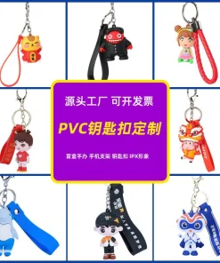 Custom Creative Phone Stand with PVC Soft Rubber Epoxy Keychain - Model: 738959214160