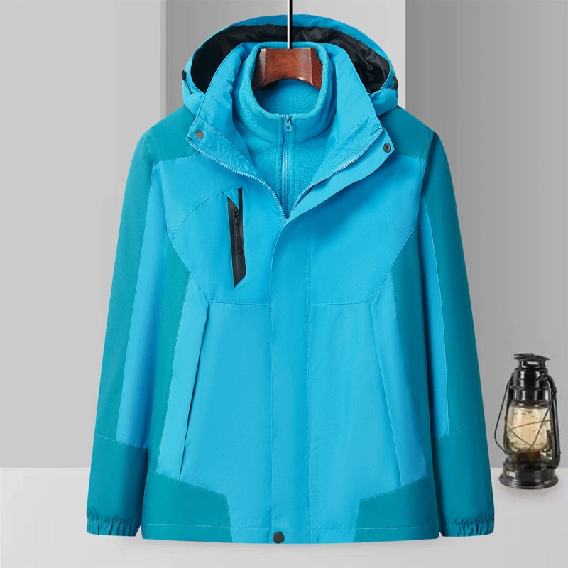 Windproof Waterproof 3-in-1 Jacket for Mountaineering with Fleece Liner - Model: 976404844655 - 图片 10