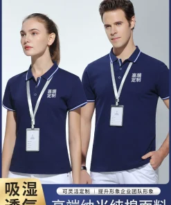 Workwear Polo Shirt for Custom Logo Printing with Pure Cotton Fabric - Model: 696224460297