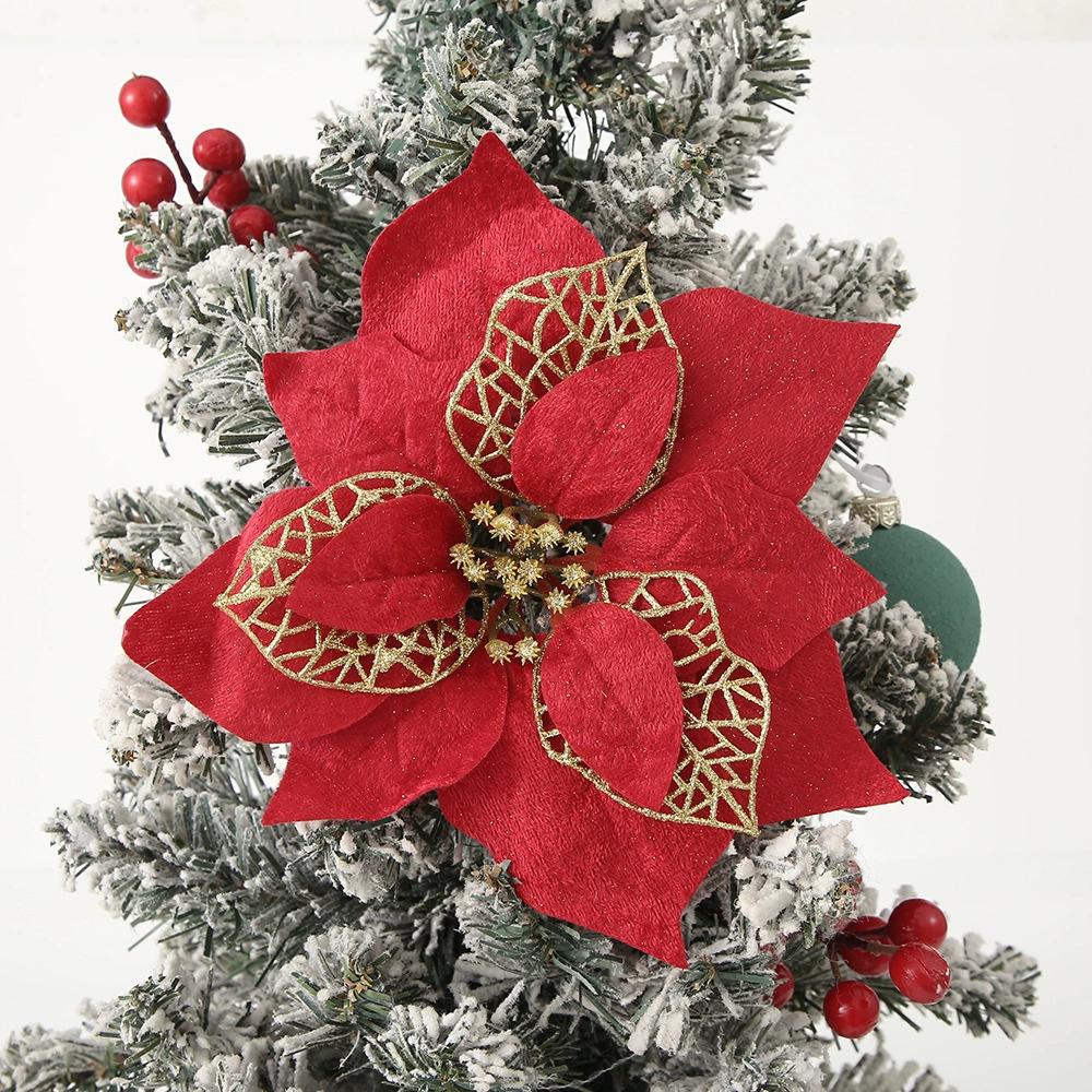 Artificial Christmas Flower Ornament for Tree Decor - Model: 1055593449908 - 图片 8