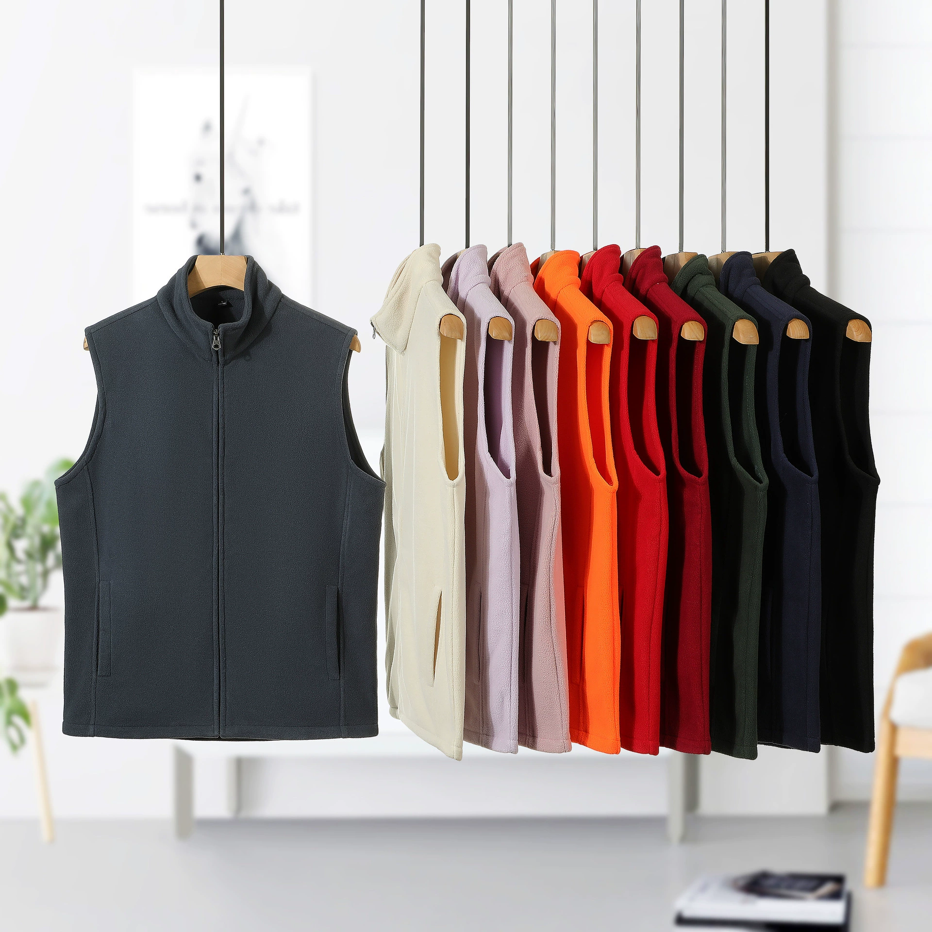 Custom Logo Workwear Vest for Volunteers with Zipper - Model: 984454011184 - 图片 2