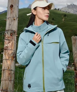 Men's 3-in-1 Mountaineering Jacket with Removable Hood for Hiking - Model: 983876648162
