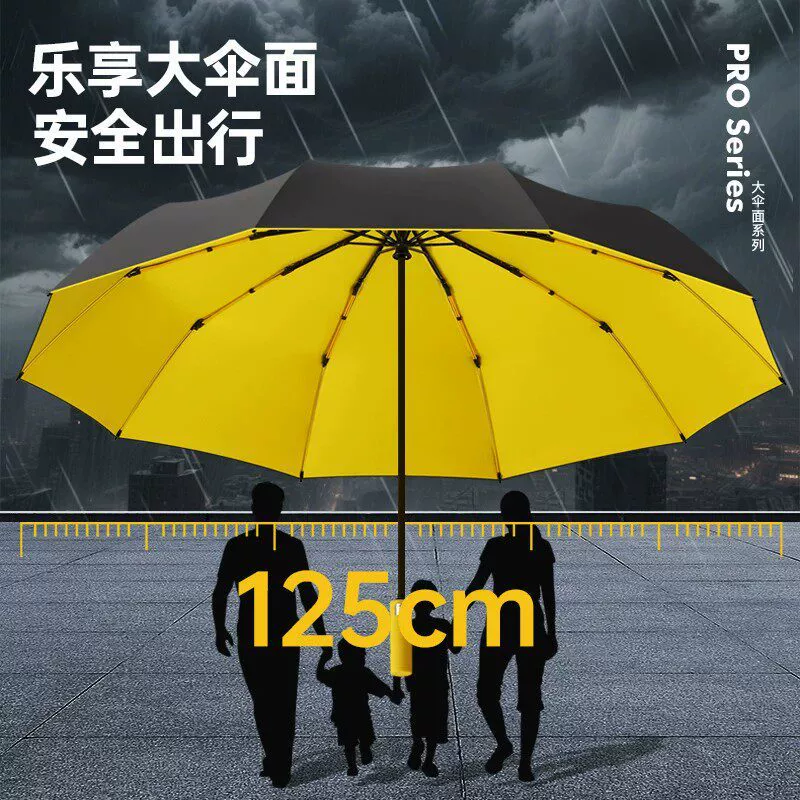 Fully Automatic Umbrella for Rain and Sun with Black Coating - Model: 1057749048939 - 图片 2