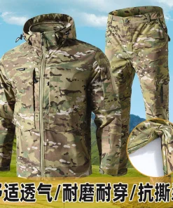 Alternative view of Camouflage Tactical Pants for Hiking and Fishing with Stretch - Model: 1066899180067