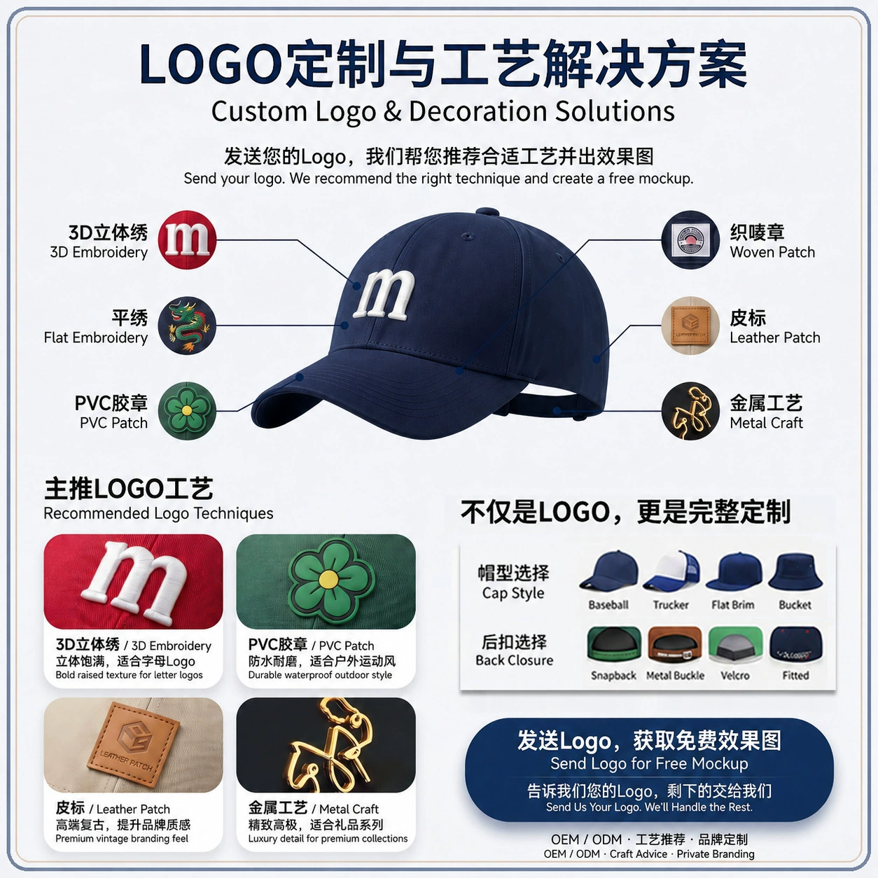 Unisex Cotton Dad Hat for Cycling Travel Photography with Custom Logo - Model: 1069934024883 - 图片 2