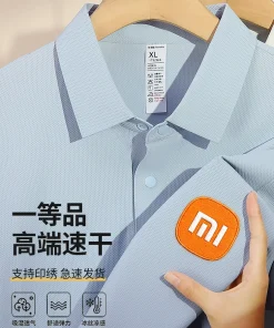 Quick-Dry Polo Shirt for Work with Custom Logo V-Neck Lapel - Model: 1037234485884