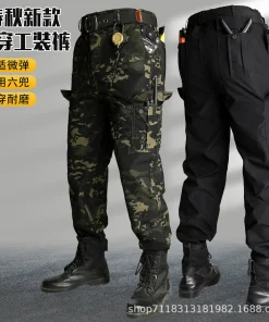 Alternative view of Outdoor Tactical Pants with Large Pockets for Work and Hiking - Model: 972983159364