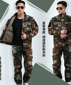 Alternative view of Construction Workwear Set for Men with Reinforced Crotch Camouflage - Model: 709822160697