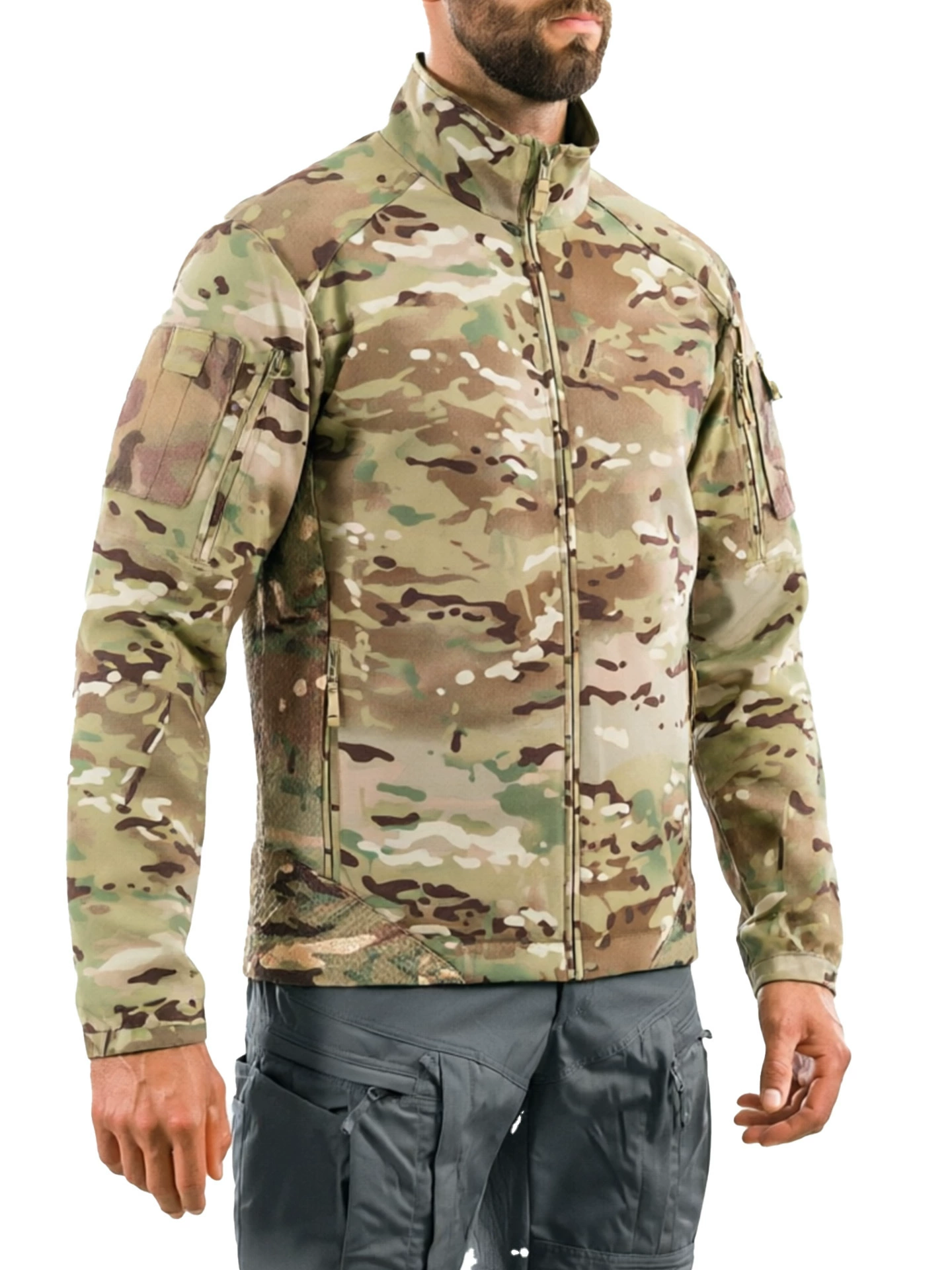Tactical Jacket for Outdoor Training Spring Autumn Camouflage Coat - Model: 1069407777547