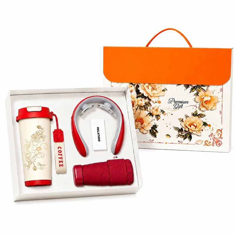 Corporate Gift Set with Coffee Cup, Power Bank, Umbrella for Clients - Model: 1067554799780 - 图片 5