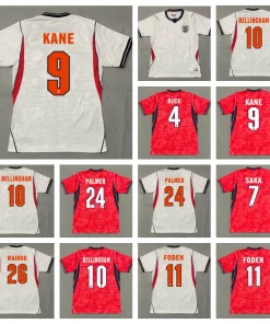 England National Team Soccer Jersey for Match Day with Custom Name & Number - Model: 1059952473335