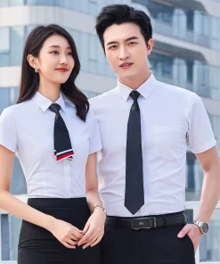 Wrinkle-Free Business Shirt for Work Commute Summer Breathable – Model: 710218872206 - custom logo apparel and promotional gifts by Ncgift