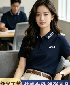 Breathable Custom Logo Polo Shirt for Corporate Uniforms - Model: 1058697783660