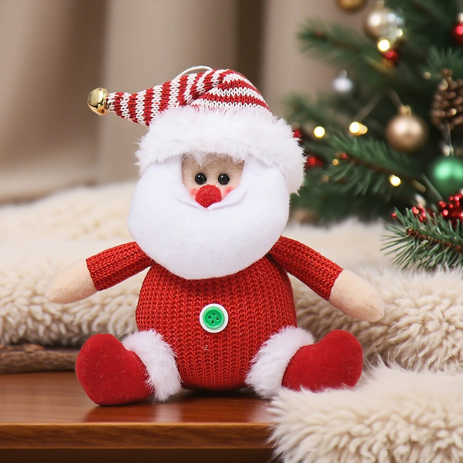 Christmas Tree Decorations with Cloth Old Man Snowman Reindeer Dolls - Model: 728514615974 - 图片 6