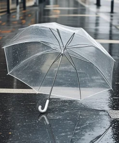 Transparent Umbrella for Rain with Clear Canopy for Outdoor Advertising - Model: 869160639364